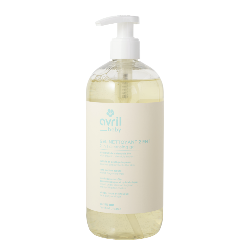 Gel Nettoyant 2 en 1 Bébé 500ml - Certifié Bio