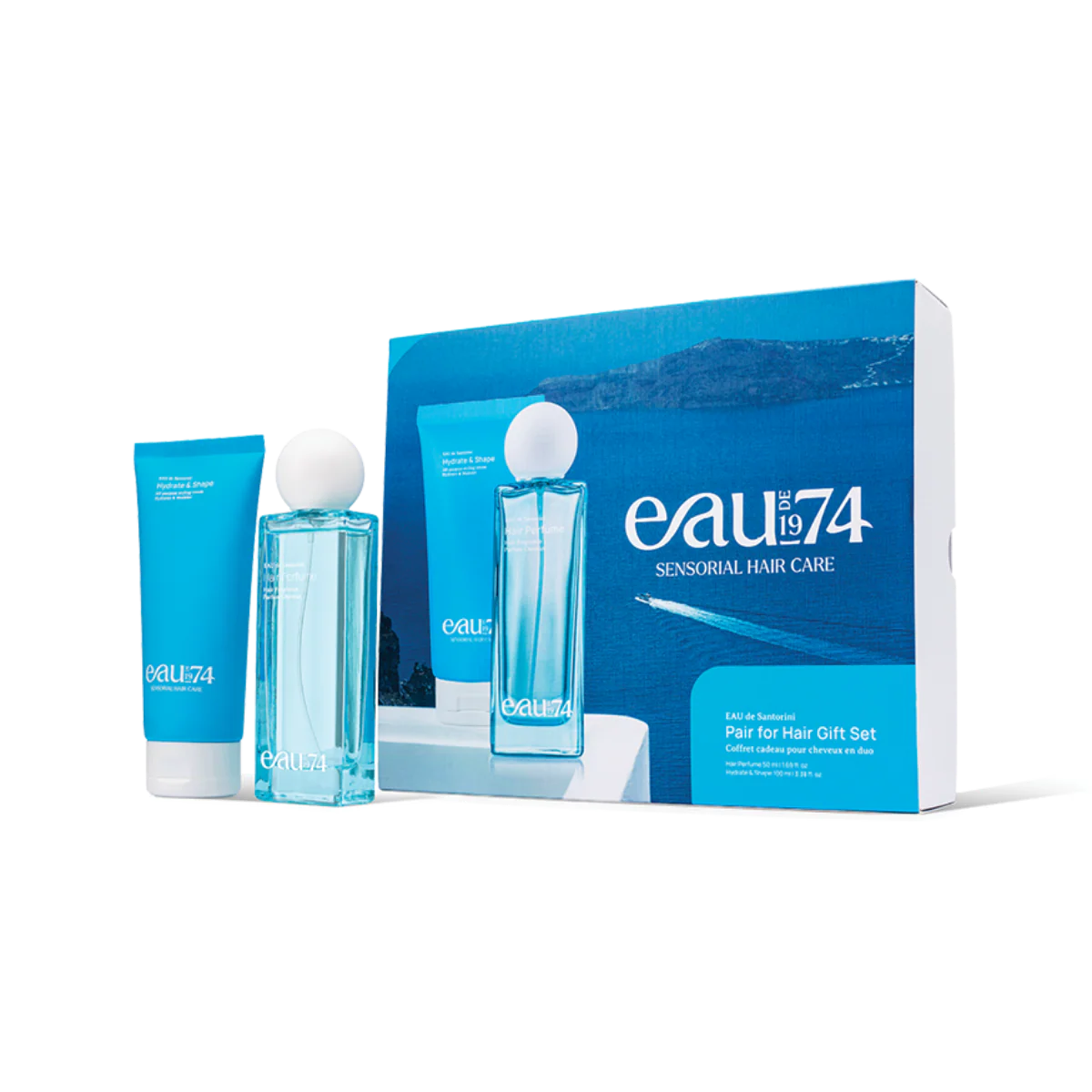 Coffret parfum capillaire & coiffant - Eau de Santorini